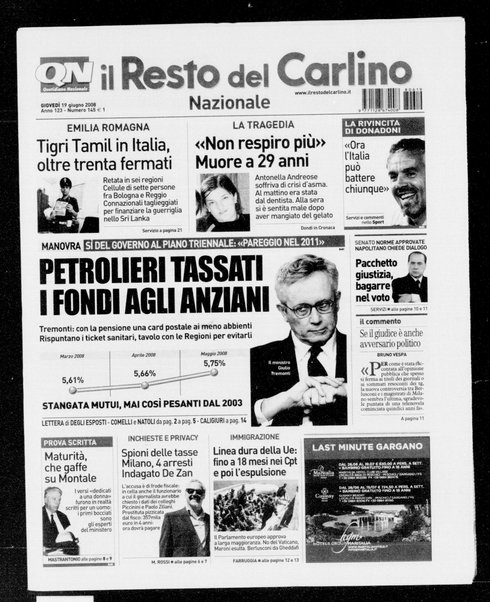 Il Resto del Carlino : giornale dell'Emilia